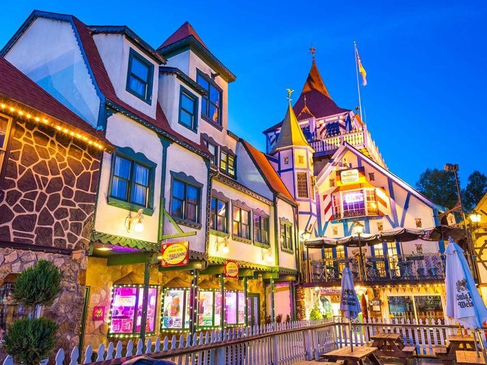 Bavarian-themed Alpine village of Helen, Georgia — a popular day trip from Tranquille Resort